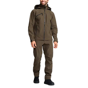 Custom Made Breathable <b>Waterproof</b> Windproof Hunting Apparel Outdoor Sports Performance Softshell Jacket Cargo Pants <b>Set</b> - Product Image 1