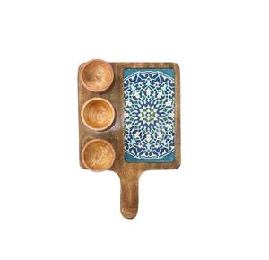 Plato de madera para servir de fabricante de confianza para hogares ecológicos diseñado para una larga durabilidad y uso diario seguro para alimentos - Product Image 5