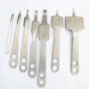 ชุดเครื่องมือผ่าตัดแบบดึงกลับ Hohmann 7 ชิ้น ผลิตจากเหล็กกล้าไร้สนิมเยอรมัน เครื่องมือศัลยกรรมกระดูกและข้อ ใช้งานด้วยมือ ใช้ซ้ำได้ เป็นมิตรกับสิ่งแวดล้อม คุณภาพดีที่สุด - Product Image 1