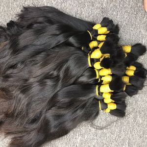 Extensiones de cabello crudo vietnamita virgen 100% Bulk One Donor Hair Weft Grade a 100g Natural Straight VQ Hair - Product Image 2