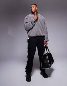 Unisex 100% algodón térmico pullover sudaderas bordado de gran tamaño personalizado suave piel sintética Sherpa con capucha polar sudaderas con capucha para hombre - Product Image 2