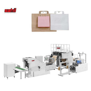 Machine de fabrication de sacs en papier à fond carré à prix raisonnable avec fonction de torsion et de poignée plate - Product Image 1