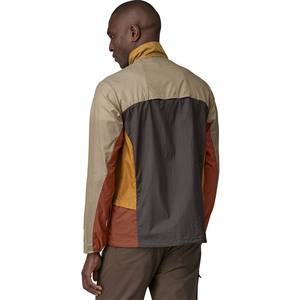 Vestes coupe-vent d'extérieur ultra légères pour hommes personnalisées OEM Vestes de randonnée imperméables à manches longues Veste coupe-vent à demi fermeture éclair - Product Image 2