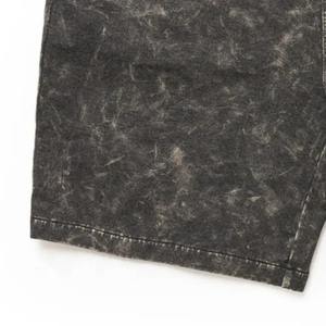 Shorts de bain d'été, vêtements de sport, séchage rapide, style vintage, effet usé, délavé à l'acide, maille sportive, taille mi-haute, fermeture à cordon, 100% polyester - Product Image 6