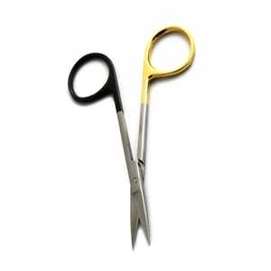 Ciseaux chirurgicaux médicaux pointus Instruments Medicab de haute qualité enduits d'or noir à commande manuelle pour le général MOL - Product Image 5