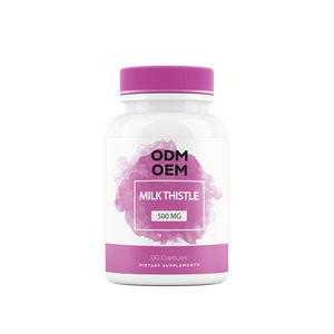 Cápsulas de hígado personalizadas de 500 mg de cardo mariano 90 para la salud de la piel de etiqueta privada para todos, excepto mujeres embarazadas - Product Image 1