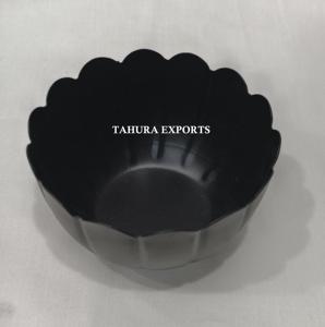 ชามโลหะสีดำเงาขนาดเล็กเหมาะสำหรับเสิร์ฟผสมและจัดเก็บด้วยโครงสร้างที่ทนทานและโค้งที่อ่อนโยนในขนาดที่กำหนดเอง - Product Image 4