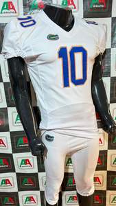 Camiseta de fútbol americano con foto real, talla grande, transpirable, de sarga, sublimación, pantalones integrados, bordado de paquete de equipo corto - Product Image 4