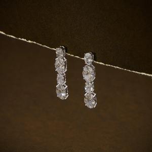 Oferta Especial, Pendientes de Diamantes Cultivados en Laboratorio con Certificación IGI, VVS, con Oro de 14k, Joyería de Diamantes Minimalista para Mujer a Bajo Precio - Product Image 3