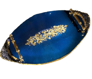 Best Quality <b>Snack</b> Serving <b>Trays</b> Custom Made Flower Resin <b>Tray</b> Home Decor Handmade Serving <b>Trays</b> Hotel Home Serving Resin <b>Tray</b> - Product Image 4