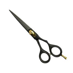 Tijeras de peluquero para diestros profesionales, logotipo personalizado negro completo, herramientas de salón OEM, tijeras de corte de pelo de acero inoxidable - Product Image 6