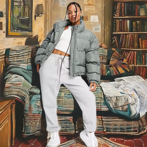 Femmes de haute qualité en peau de mouton en cuir hiver Parka vestes respirant durable manteau bouffant vêtements épais traitement brut - Product Image 2