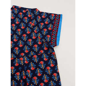 Robe de nuit décontractée en coton pour femme Evolve, longue chemise de nuit avec taille élastique en tissu doux pour les familles - Product Image 5