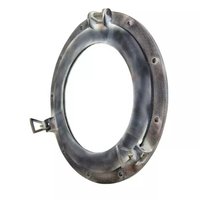 Fenêtre de hublot en aluminium de qualité supérieure de 10 "fenêtre ronde de trou de port de bateau de bateau avec décor de mur de verre de miroir