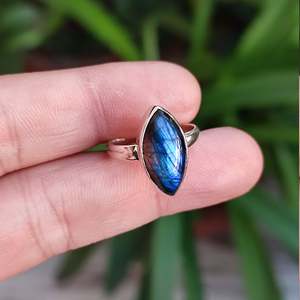 <b>Labradorite</b> 925 Sterling Silver Handmade Boho <b>Ring</b> Unique Gemstone Silver <b>Ring</b> Gift for Her Licensed Private Brand - Product Image 6