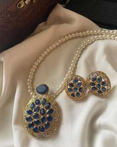 Gran oferta, conjunto de pendientes y collar nupcial para mujer, accesorios nupciales para boda, joyería al por mayor - Product Image 4