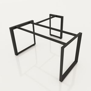 Patas de Escritorio Ejecutivas de Acero de 1400x600 mm, Patas Triangulares Industriales para Mesa de Centro con Ensamblaje Interconectado - Product Image 1