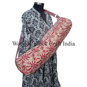 Sac de yoga de haute qualité, personnalisé, pour femmes, en coton, avec fermeture éclair, pour le plein air, sac de rangement de voyage, sac de sport pour toutes les saisons - Product Image 4