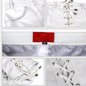 Pantalones de Hombre Estilo Gótico con Cordones, Cintura Alta, Decoración Cruzada, Corte Recto, Ropa Casual - Product Image 4