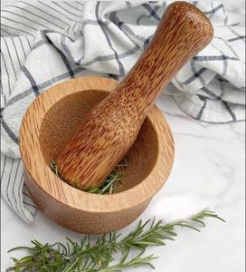 Environmental Mini Coconut <b>Mortar</b> and <b>Pestle</b> Wooden <b>Mortar</b> and <b>Pestle</b> - Product Image 2