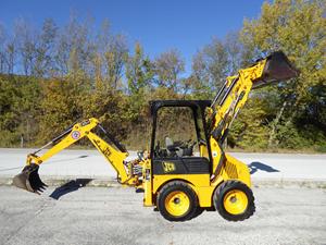 รถตักล้อยาง JCB 1CX มือสอง รถตักขนาดเล็ก รถตักแบคโฮขนาดกะทัดรัด บุ้งกี๋หน้า เครื่องยนต์ TCM ดีเซล รถตักไม้ซุง อุปกรณ์ก่อสร้าง - Product Image 4