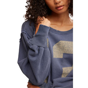 Sudadera de Mujer de Talla Grande con Estampado Personalizado, Cuello Redondo, Hombros Caídos, Ajuste Holgado, Estilo Vintage, Manga Larga - Product Image 5
