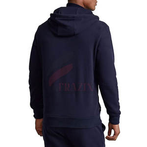 เสื้อฮู้ดดี้ผู้ชายคุณภาพสูง ซิปครึ่งตัว ผ้าฝ้าย 100% สีพื้น สำหรับฤดูหนาว ขายส่งจากโรงงาน รับออกแบบตามสั่ง - Product Image 3