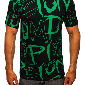 T-shirt personnalisé imprimé par sublimation pour homme, léger, décontracté, plage, vêtements de mode, fabricant - Product Image 3