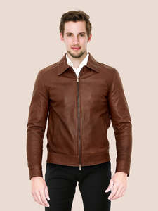 2024 New Arrival <b>Men</b> <b>Leather</b> <b>Jacket</b> Sheep <b>Leather</b> Biker <b>Jackets</b> for Youngsters - Product Image 4