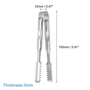 Pinces à glace en acier inoxydable de qualité supérieure avec une prise ferme, design ergonomique, finition résistante à la rouille, idéales pour les cocktails, les fêtes, les bars à domicile - Product Image 3