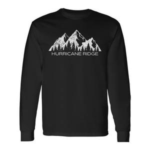 T-shirt a maniche lunghe Hurricane Ridge con design montano per attività all'aperto - Product Image 1