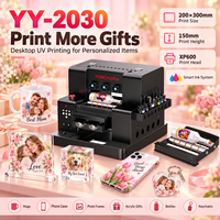 Petite imprimante UV de bureau 2030 A4, machine d'impression à plat pour cadeaux personnalisés et coques de téléphone sur mesure