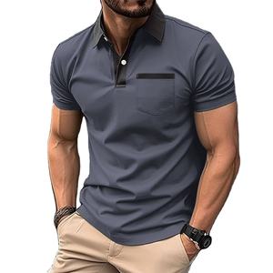High Quality <b>Men's</b> Cotton Sport for Polo T-<b>Shirt</b> Streetwear Solid Golf <b>Shirt</b> <b>Silk</b> Screen <b>Men's</b> Sport - Product Image 1