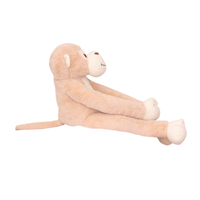 Peluche singe mignonne de qualité supérieure, couleur brun clair, fabriquée en Inde, en coton, rembourrage en PP, cadeau d'anniversaire, jouet en peluche