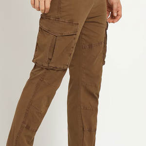 กางเกงคาร์โก้สำหรับผู้ชายผ้าคอตตอนผ้าโพลีเอสเตอร์มีเชือกดึงทำใหม่2025สินค้าใหม่ - Product Image 6