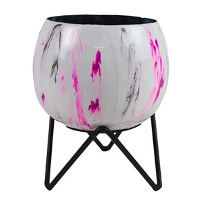 Jardinière en métal imprimé coloré pour jardinières et Pots de plantes vertes avec support décor de salon à la maison jardinières de fleurs - Product Image 3