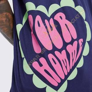 T-shirt sérigraphie 3D impression T-shirt ample à strass brillant tendance 100% pur coton - Product Image 5