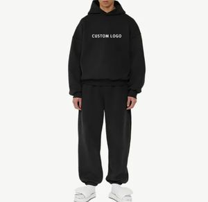 Conjunto Deportivo Unisex con Logotipo Bordado Personalizado, Felpa Gruesa 100% Algodón, Transpirable, Diseño 2 en 1 - Product Image 2