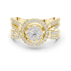 แหวนเพชรแล็บ 0.816 กะรัต สำหรับสุภาพสตรี ความใส VVS-VS สี EF ทอง 18KT, 14KT, 10KT และเงิน 925  ทองชมพู, ทองเหลือง, ทองขาว - Product Image 1