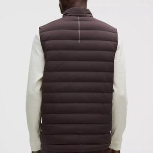 Chaleco acolchado Hip Hop Invierno Otoño Chaqueta Lona sólida Transpirable Cremallera Prendas de abrigo - Product Image 2