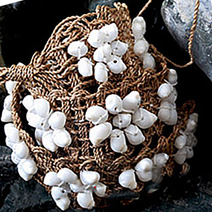 เข็มขัดเปลือกหอยสีขาวจากอินโดนีเซีย SEASHELL JEWELRY เข็มขัดเปลือกหอยสีขาวสำหรับหัวเข็มขัดลาย O - Product Image 2
