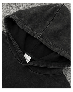 Sudaderas Extra Grandes de Estilo Vintage con MOQ Bajo, Sudadera con Capucha para Parejas, Sudadera Térmica con Lavado Ácido Vintage para Hombre - Product Image 4