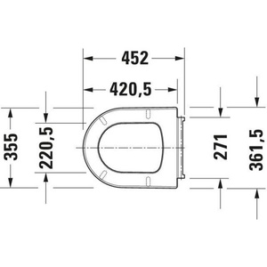 Asiento de Inodoro DURAVIT ME Blanco de Starck con Mecanismo de Cierre Suave y Función Extraíble - Product Image 5