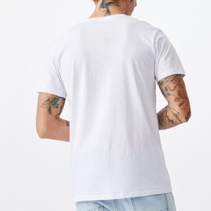 Camiseta de hombre de alta calidad de algodón pesado orgánico 100% 220 gramos diseño de camiseta de timbre personalizable - Product Image 3