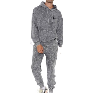 Diseña tu propio logotipo, chándales con efecto lavado ácido para hombre, ropa informal, último diseño, chándales con efecto lavado ácido para hombre, hechos en Pakistán - Product Image 1
