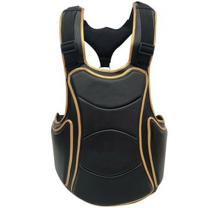 Protector de pecho de boxeo de cuero Unisex recién llegado, protector de entrenamiento barato personalizado para seguridad deportiva Universal para hombre y mujer - Product Image 1