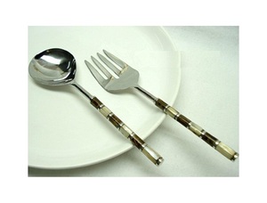 Utensilios de cocina Cubiertos Juego de cubiertos Vajilla Plata Acero inoxidable Regalo creativo Plata Personalizar Cubiertos de metal plateado - Product Image 3