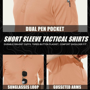 Nouvelle usine de qualité Hot Nouveau Design Polo en coton Chemises polo de golf pour hommes personnalisées Respirant l'évacuation de l'humidité - Product Image 5