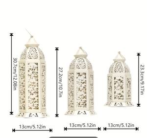 Elegante Lámpara de Estilo Marroquí con Intrincados Recortes, Luz Cálida y Suave, Perfecta para Decoración del Hogar en Ramadán y Eid, Regalo para Mesa - Product Image 6