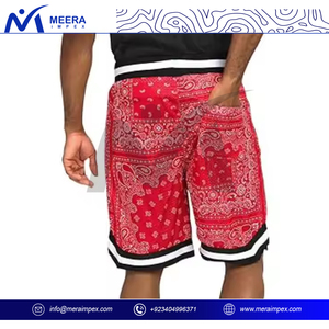 High Street Men's Double-<b>Layered</b> Mesh Shorts High Quality 100% Polyester Sublimation Print Painted Heavyweight Thick Summer - Product Image 2